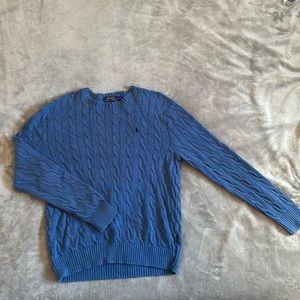Blue Polo Ralph Lauren Cable Knit Sweater
